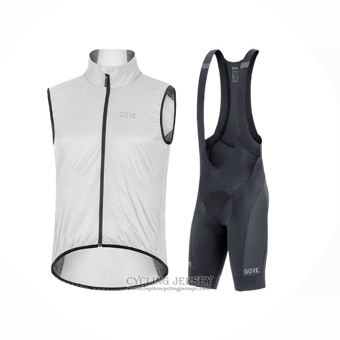 2021 Wind Vest Gore White Short Sleeve And Bib Short